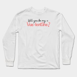 Valentine heart funny pun for software engineer Long Sleeve T-Shirt